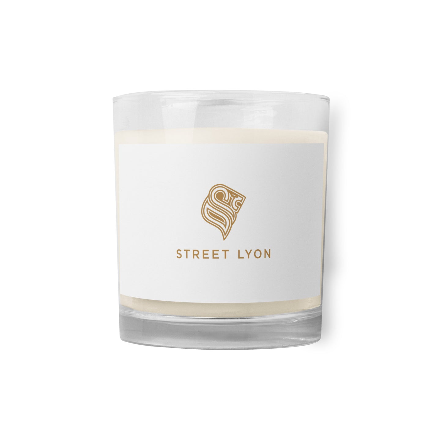 Unscented logo candle