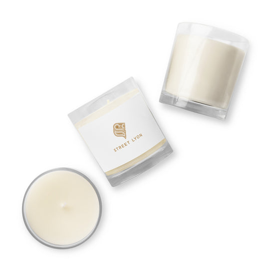 Unscented logo candle